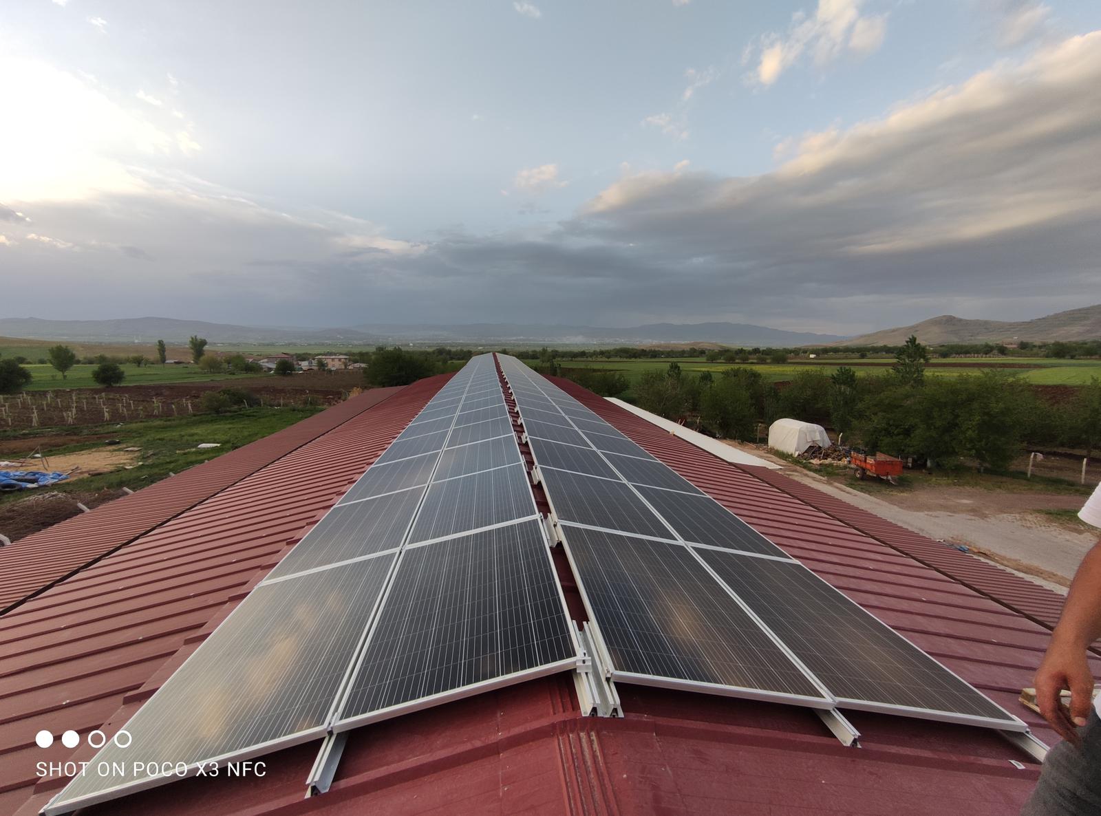 ÇATI GES GÜNEŞ ENERJİ SANTRALİ (GES) ŞANLIURFA EYYÜBİYE 3716 kWp
